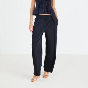 Free People NWOT Black Tyler Menswear Trouser